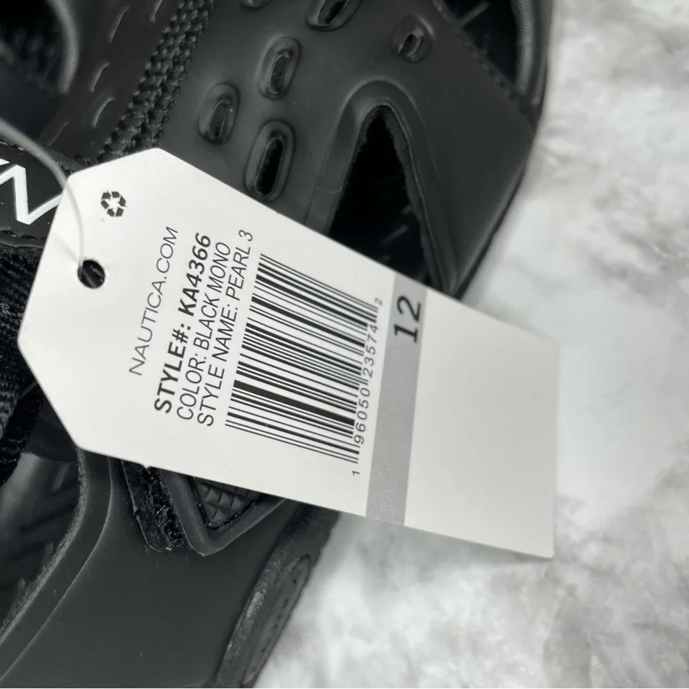 NWT Nautica Pearl 3 Black Sandals